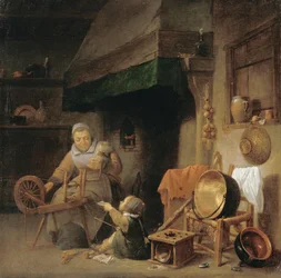 Femme filant